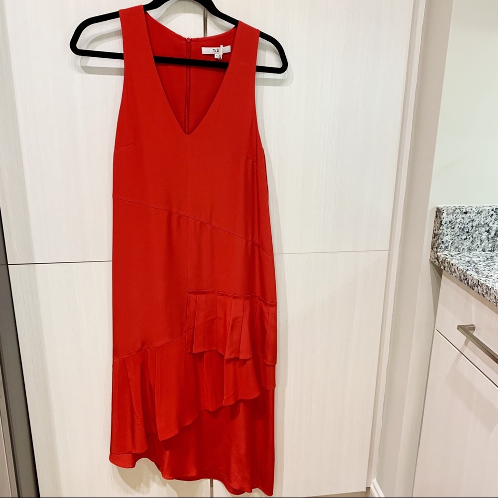 Tibi red cocktail dress size 6